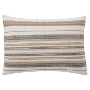 NWOT Franco Striped Pillow Cover, 20X30", Natural
